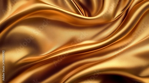 Golden satin fabric background