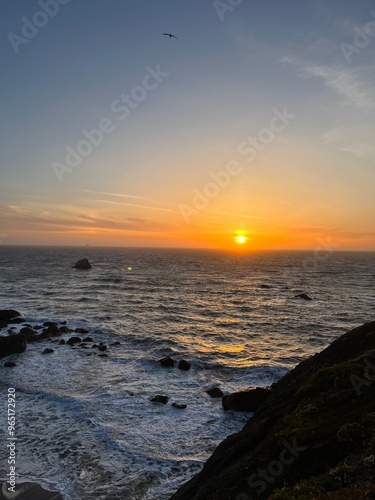 sunset at the beach