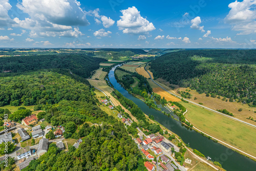 Idyllische Landschaft rund um Eggersberg hoch über dem Main-Donau-Kanal in Niederbayern photo