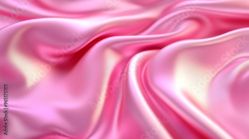 Pink satin fabric background