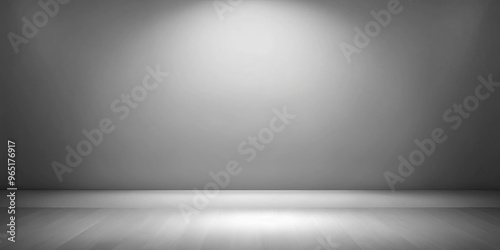 Empty Room with Spotlit Woo...