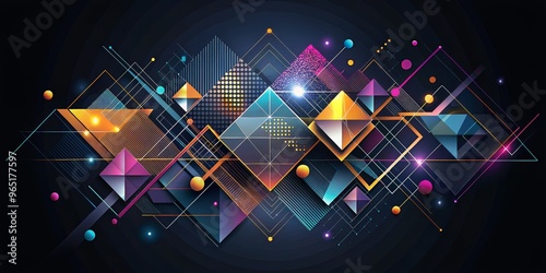 Geometric Shapes Abstract B...