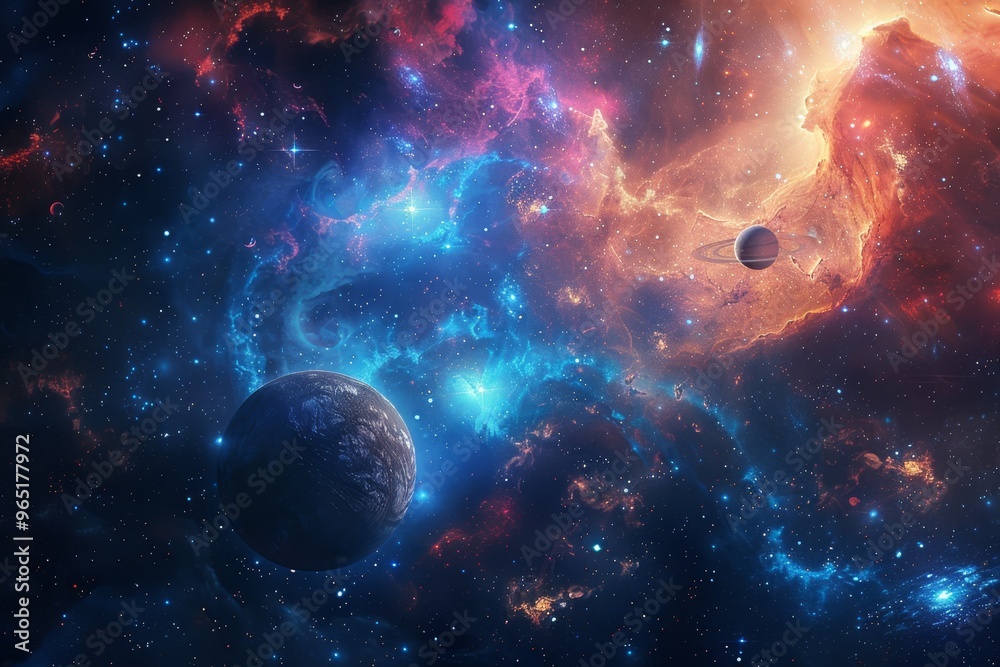 Fototapeta premium Beautiful Outer Space View
