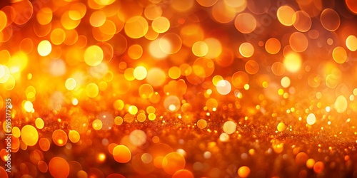 Golden Bokeh Lights Abstrac...