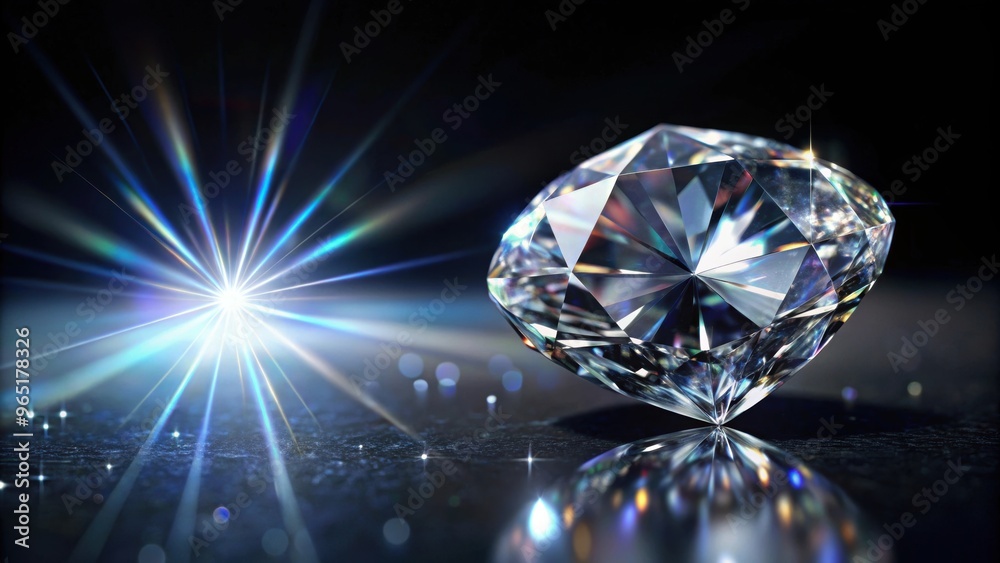 A sparkling diamond set against a dramatic black background, diamond, luxurious, precious, gemstone, jewelry A sparkling diamond set against a dramatic black background, diamond, luxurious, precious, gemstone, jewelry