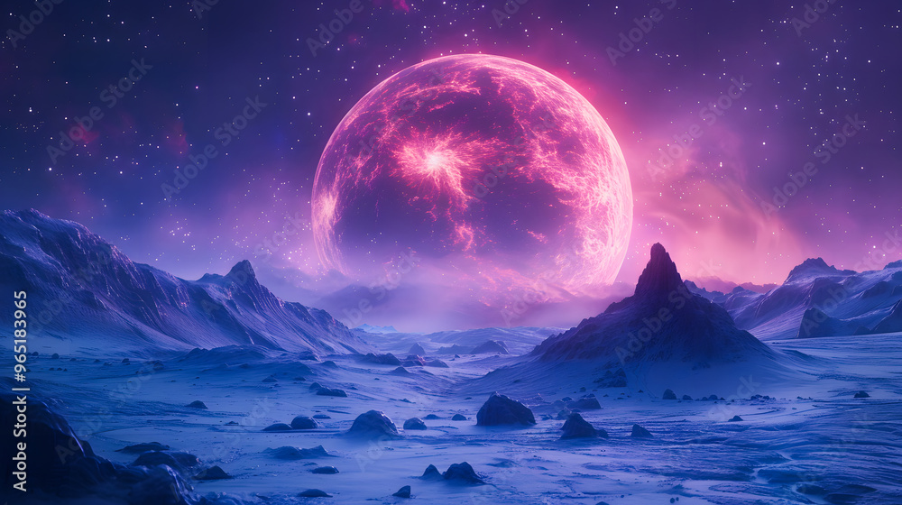 Mystical portal on the surface of an unknown planet Mystical portal on the surface of an unknown planet