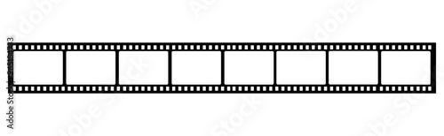 film strip 35mm. Blank film strip for cinematic material, video elements. Stock Vector