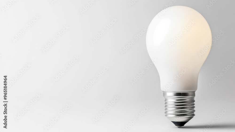 Single LED light bulb isolated on a white background with space for text Single LED light bulb isolated on a white background with space for text