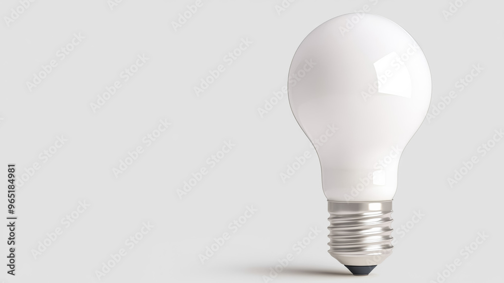 Single LED light bulb isolated on a white background with space for text Single LED light bulb isolated on a white background with space for text