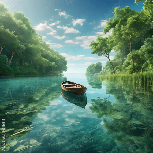 Boat and river