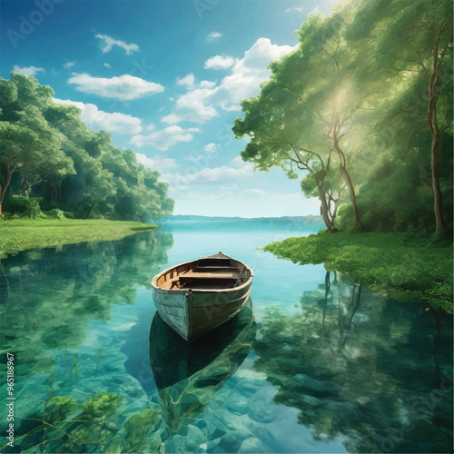 Boat and river