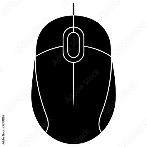 computer mouse isolated on white