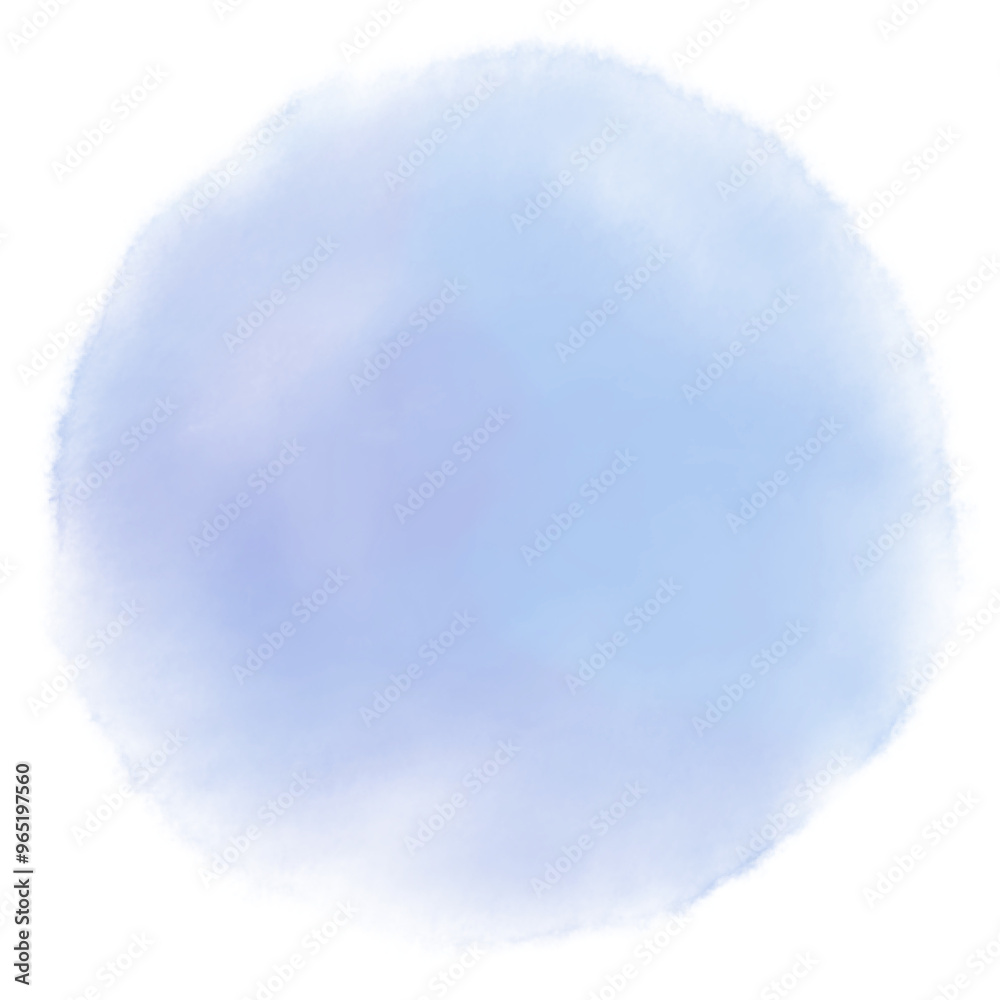 青色の水彩風にじみイラスト 青色の水彩風にじみイラスト