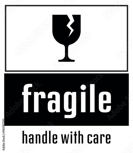 fragile handle with care icon