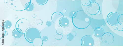 background with flying soap bubbles	