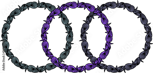 circle carved frame sketch