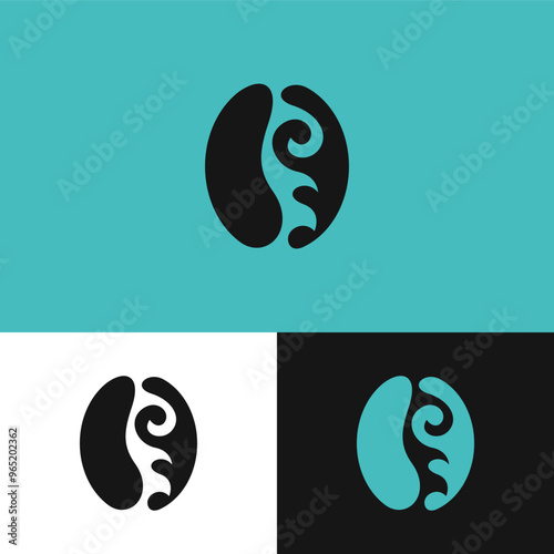 Harmonizing Coffee Beans and Ocean Visual Identity for Beach Coffee Shop and Restaurant