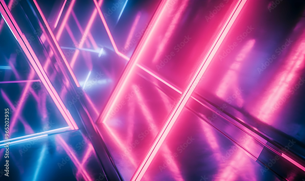 Abstract neon light pattern. Abstract neon light pattern.