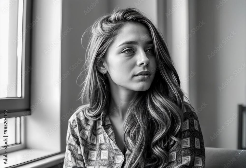 Thoughtful Young Woman Looking Away Thoughtful Young Woman Looking Away