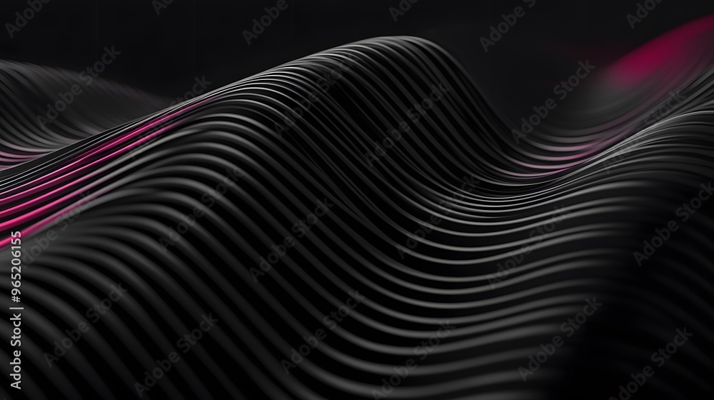 Abstract Black And Pink Wavy Lines Background Abstract Black And Pink Wavy Lines Background