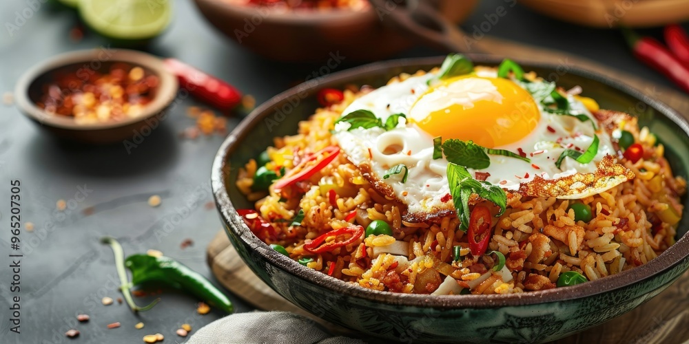Flavorful Fried Rice with a Sunny Side Up Egg Flavorful Fried Rice with a Sunny Side Up Egg