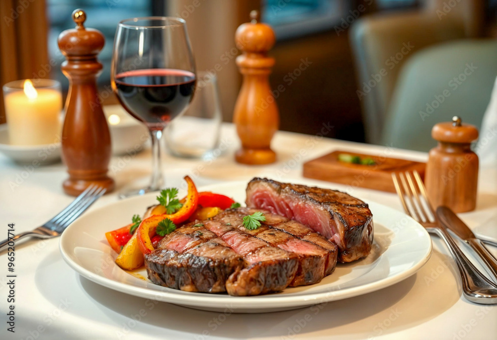 Gourmet Steak Dinner with Wine Gourmet Steak Dinner with Wine