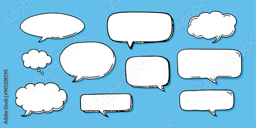 set of speech bubbles. vector illustration 