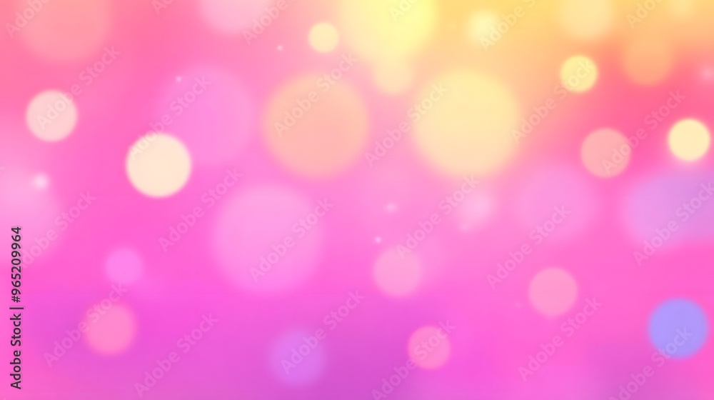 Abstract Pink and Yellow Bokeh Background Abstract Pink and Yellow Bokeh Background