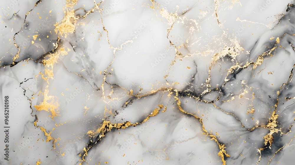 Abstract gray and gold marble texture with glittering gold accents. Abstract gray and gold marble texture with glittering gold accents.
