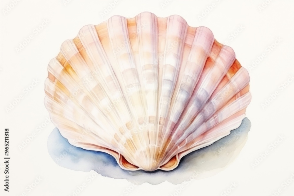 Seashell clam invertebrate shellfish. Seashell clam invertebrate shellfish.