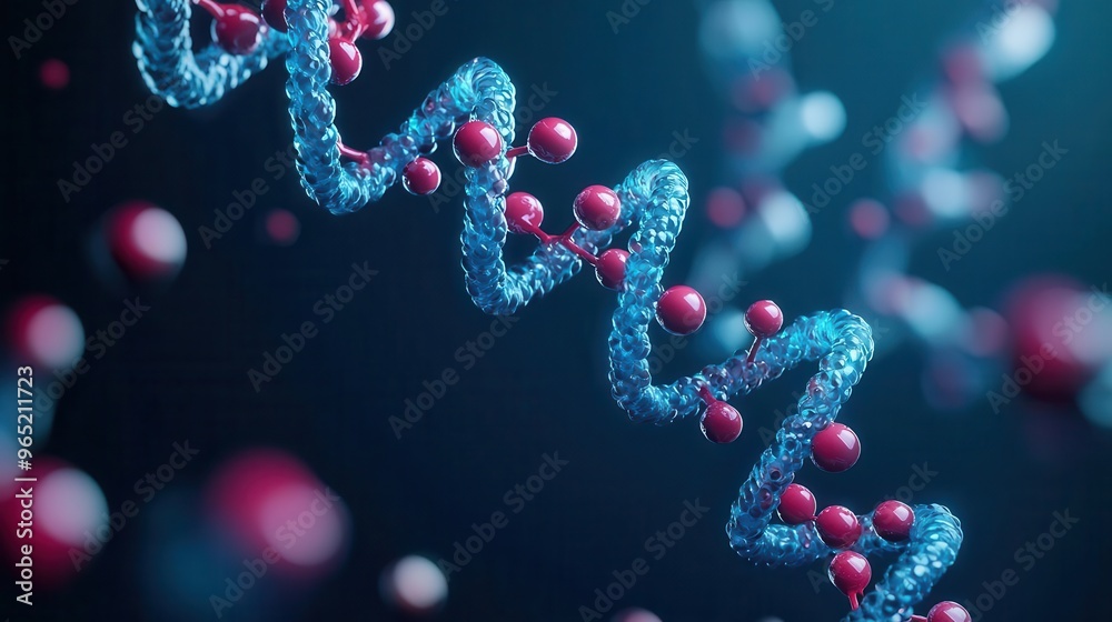 Molecular editing of genetic code, DNA fragments, 3D illustration Molecular editing of genetic code, DNA fragments, 3D illustration