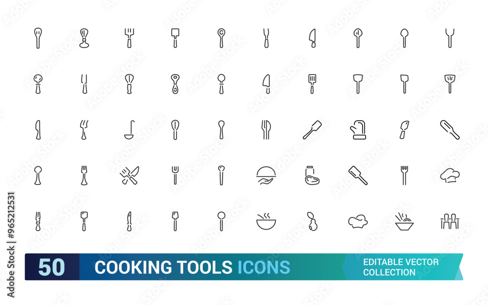 Cooking tools icon set. Cooking and kitchen icon collections. Linear style symble. frypan and more, Linear icon collection. Editable stroke. Vector illustration. Cooking tools icon set. Cooking and kitchen icon collections. Linear style symble. frypan and more, Linear icon collection. Editable stroke. Vector illustration.