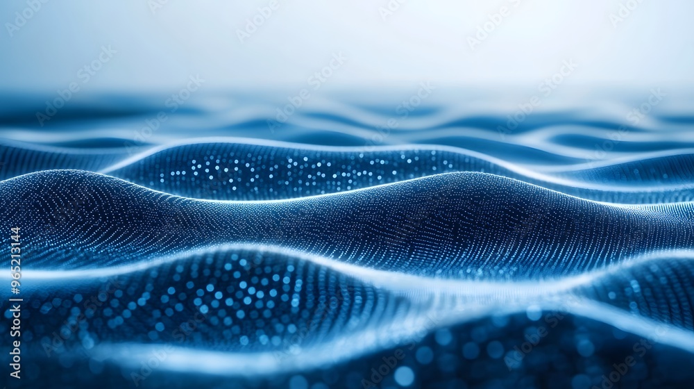 Abstract Blue Digital Waves Background Abstract Blue Digital Waves Background