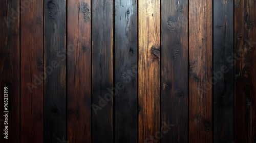 Dark Wooden Background Texture - Realistic Wood Planks