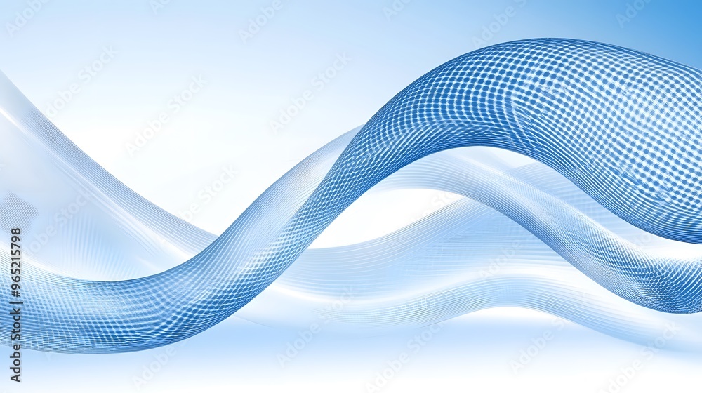 Fototapeta premium Abstract Blue Wave Pattern Background