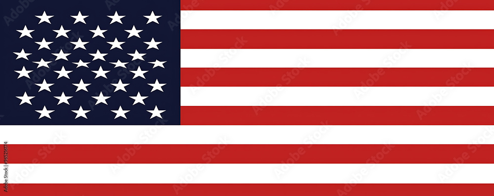 Naklejka premium A creative and distressed artistic interpretation of the American flag