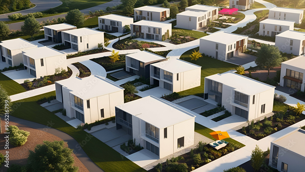 Fototapeta premium Stylish and Functional Contemporary Building Structures