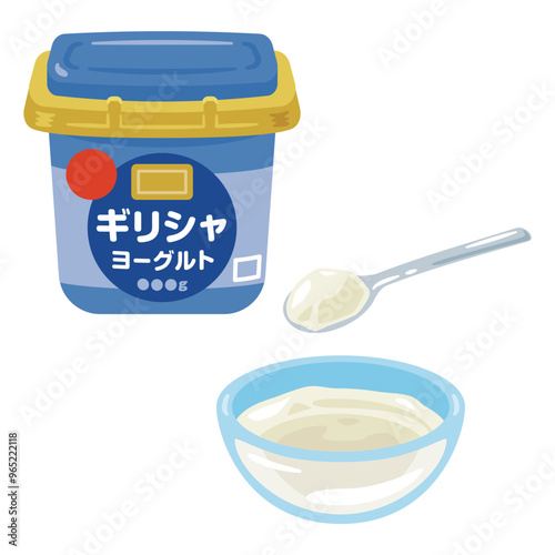 パック入りのギリシャヨーグルト