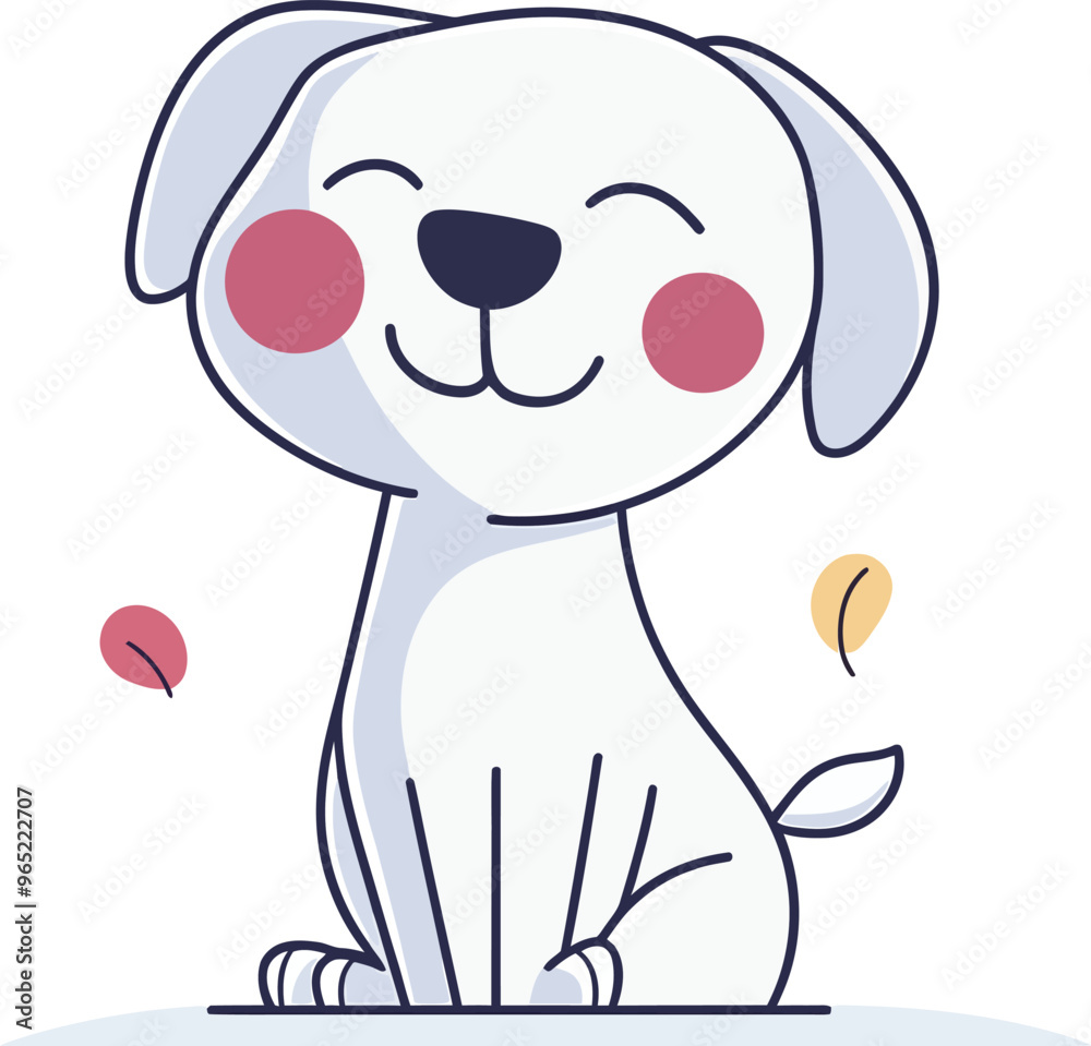 Cute dog illustration cartoon style pet happy smiling adorable funny puppy character baby animals Cute dog illustration cartoon style pet happy smiling adorable funny puppy character baby animals