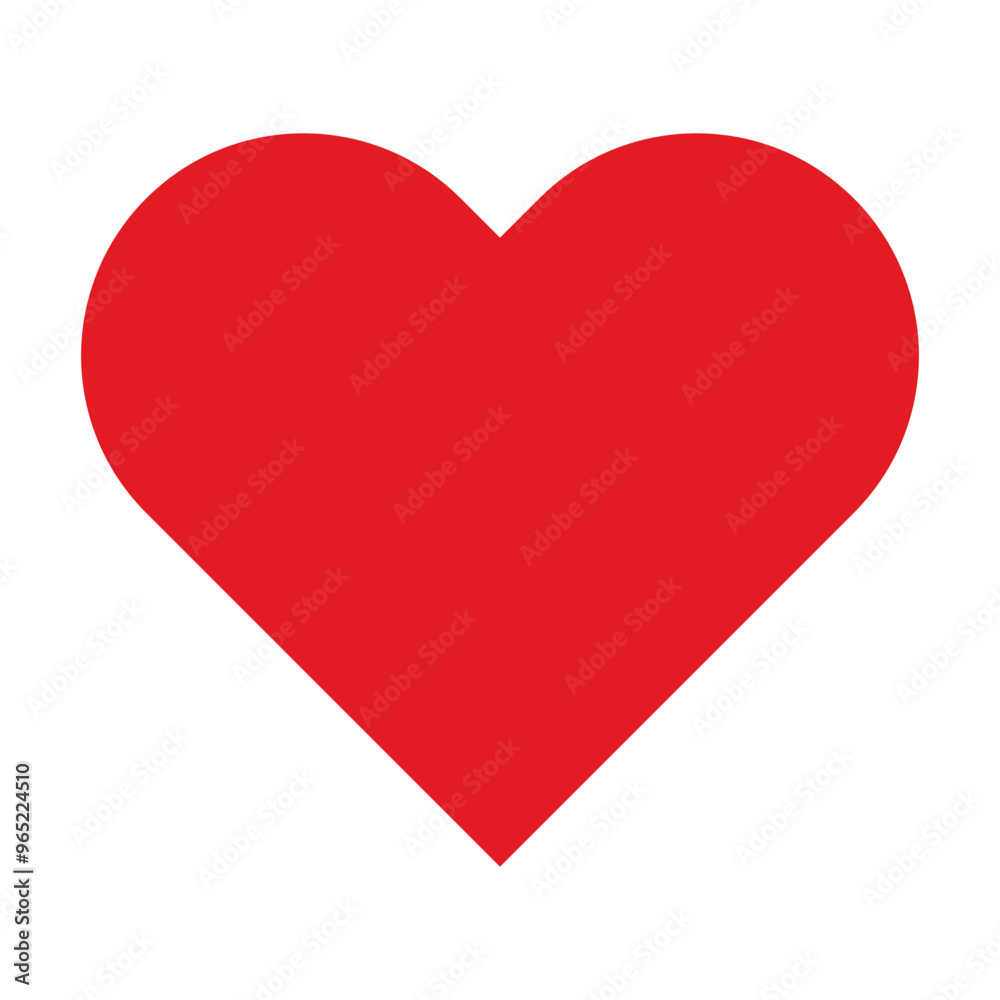 Red heart shape sticker isolated on transparent. Love symbol emblem vector. Red heart shape sticker isolated on transparent. Love symbol emblem vector.