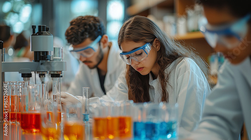 A high-tech science lab wit...