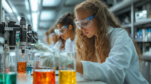 A high-tech science lab wit...