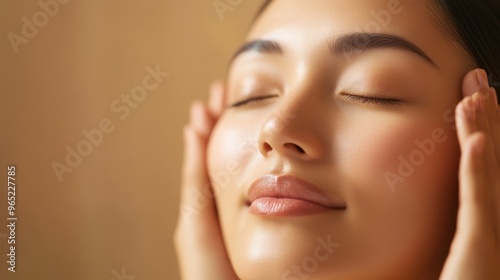 Serene Central Asian Woman Embracing Therapeutic Massage for Physical Relaxation in Spa Ambiance