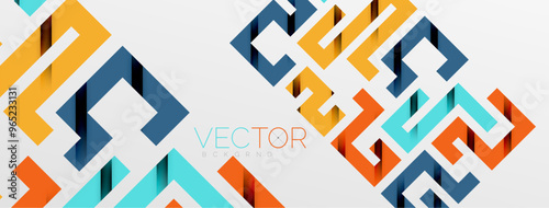 Color bend lines with shadow texture effect. Vector Illustration For Wallpaper, Banner, Background, Card, Book Illustration, landing page