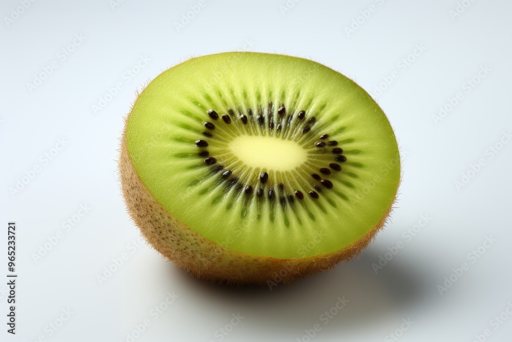 Kiwi slice, isolated on bright white background Kiwi slice, isolated on bright white background