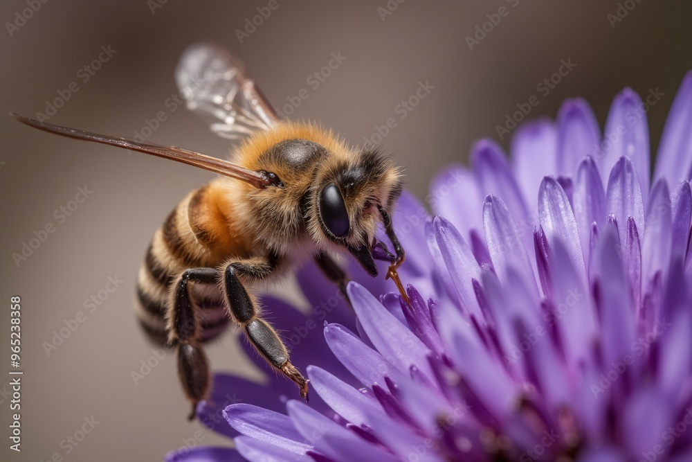 bee, flower, insect, macro, nature,