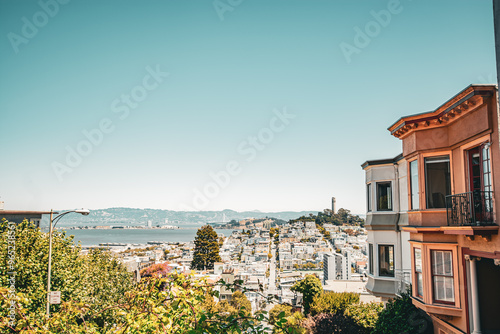 San Francisco,California,USA-August 10th 2024:Lombard Street photo