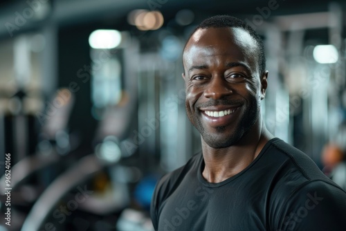 Fitness Trainer Smiling in a Gym