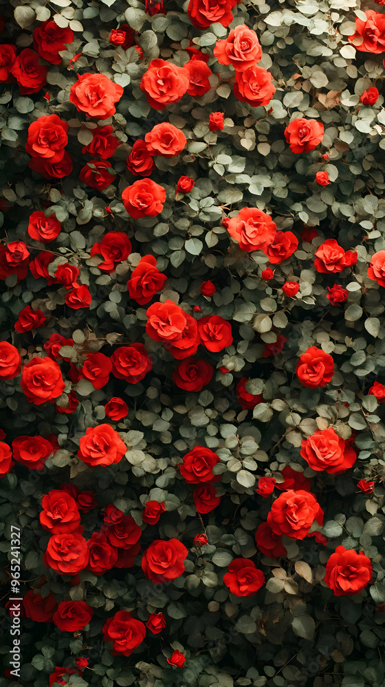 Red Roses Floral Photo - Romantic Red Rose Bush Garden Flowers Nature Floral Green Leaves Bloom Blossom Valentine Love Romance Spring Summer Garden Wall Greenery Red Roses Floral Photo - Romantic Red Rose Bush Garden Flowers Nature Floral Green Leaves Bloom Blossom Valentine Love Romance Spring Summer Garden Wall Greenery
