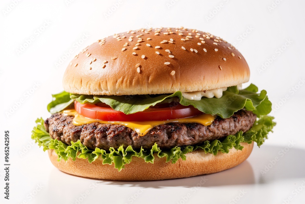 hamburger isolated on white hamburger isolated on white